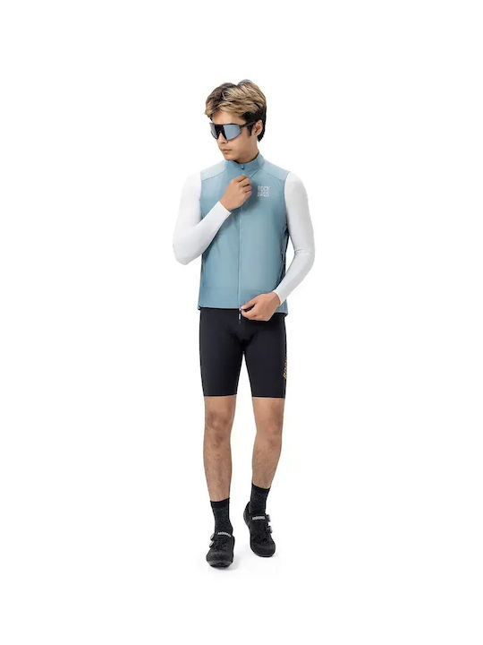 Rockbros Rockbros 15100037014 Men's Sleeveless Blue Cycling Windbreaker
