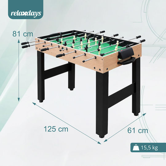 Relaxdays Επιδαπέδιο Air Hockey Πολλαπλών Παιχνιδιών Ξύλινο