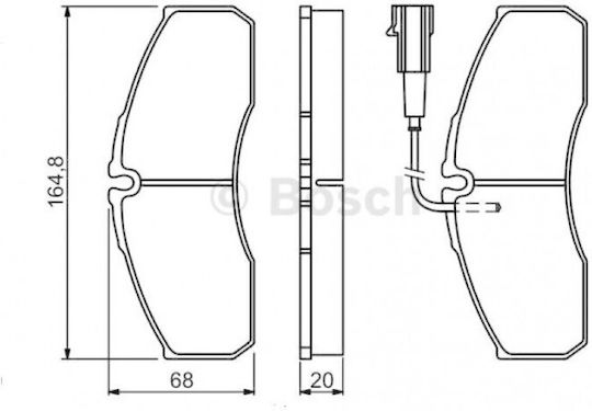 Front Brake Pads Renault Mascott 99 Iveco D 41060mb225