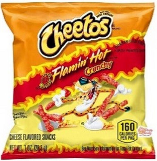 Cheetos Gepuffte Snacks Flaming Hot Crunchy Käse 35gr
