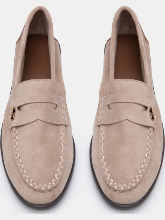 Women's Loafers in Beige Colour