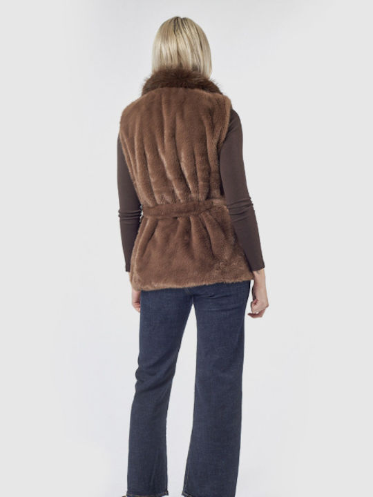 Γυναικείο Γιλέκο Brown
