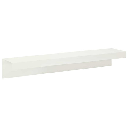 Garden Fence Cover Profiles 10 Pcs 100 x 20 x 15 cm Steel White 8012979 White