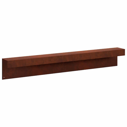 Garden Fence Covering Profiles 10 Pcs 100 x 10 x 15 cm 8012919 Rusty