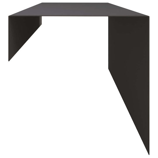 Garden Edging Profiles 10 Pcs 100 x 15 x 15 cm Steel Black 8012963 Black