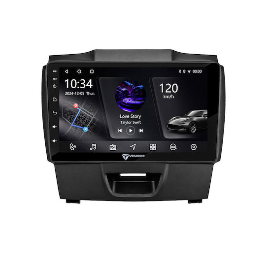 Vencore 3236-10005-0273b Multimedia-Bildschirm Android 15 9" Px5s Octa-Core 2 GB/32 GB IPS-Frontblende CarPlay Android Auto Unterstützung für 360°-Kamera Isuzu D-Max 2012–2019 – Schwarz 3236-10005-0273b