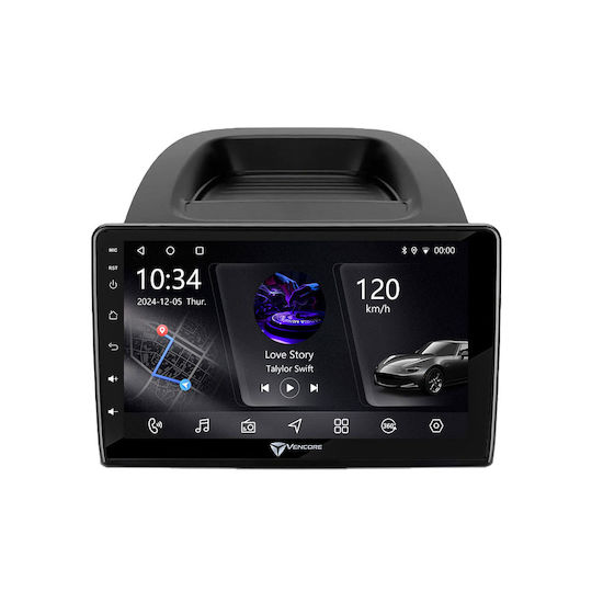 Vencore 3236-10006-0279b Android-Multimedia-Display 15 10,1" Px5s Octa-Core 2 GB/32 GB IPS-Frontblende CarPlay Android Auto 360°-Kameraunterstützung Ford EcoSport 2018–2020 – Schwarz 3236-10006-0279b