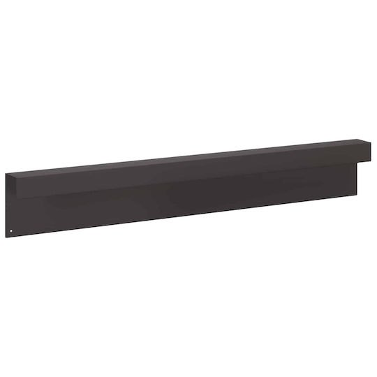 Garden Edging Profiles 10 Pcs 100 x 6 x 15 cm Steel Black 8012949 Black