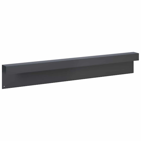 Garden Fence Post Caps 10 Pcs 100 x 6 x 15 cm Steel Anthracite 8012953 Anthracite