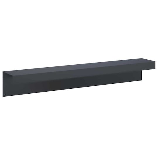 Garden Fence Cover Profiles 10 Pcs 100 x 15 x 15 cm Steel 8012967 Anthracite