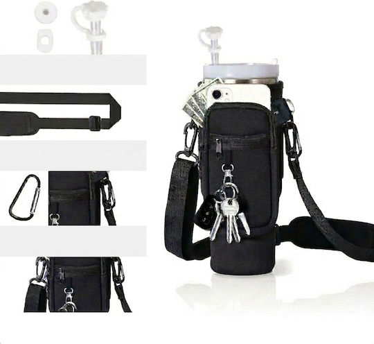Travel Bag Cover Stanley 40 Oz Mug Adjustable Pocket Black