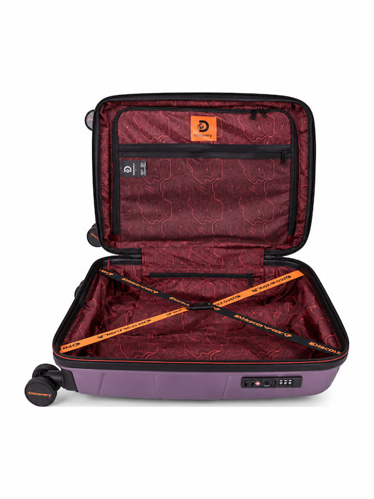 Discovery Cabin Travel Suitcase Purple Height 55cm