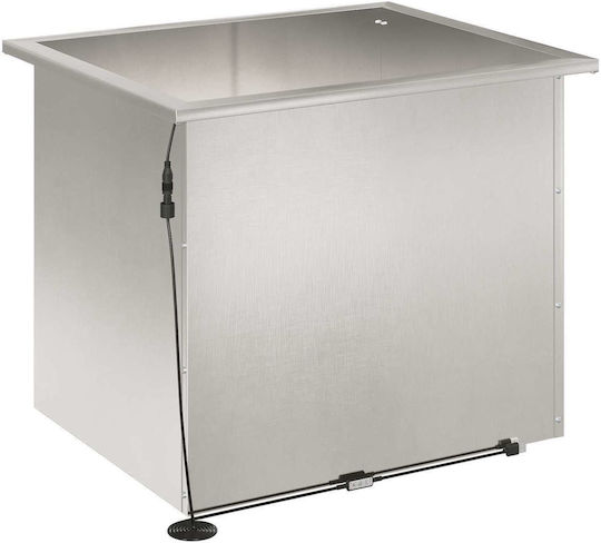 vidaXL Set of 2 Silver Metal Planter Boxes
