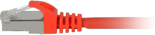 Sharkoon S/FTP Cat.7a (10Gbps) Cablu De Rețea Ethernet 5m Roșu