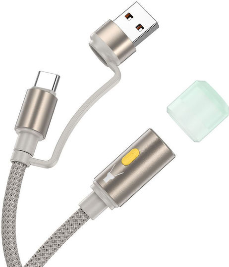 Hoco Cable Usb A Type C To Led Light Ua38c Gold