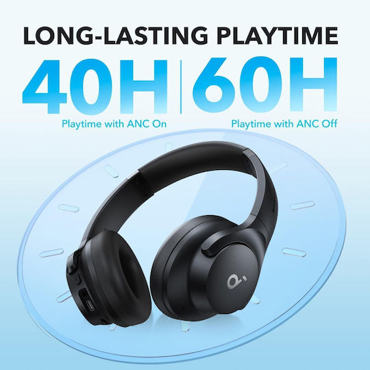 Soundcore by Anker Q21i Kabellose Bluetooth Over-Ear-Kopfhörer Schwarz