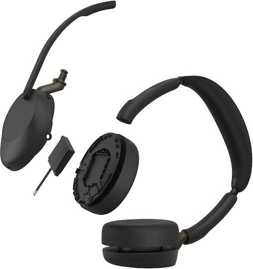 Evolve3 65 Stereo Link 390a UC Stand Wireless On Ear Multimedia Headphones with Microphone and Bluetooth Connection