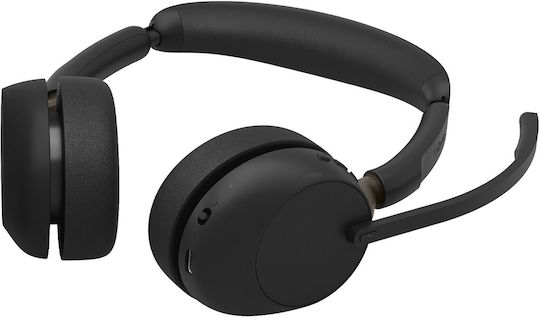 Evolve3 65 Stereo Link 390a UC Stand Wireless On Ear Multimedia Headphones with Microphone and Bluetooth Connection
