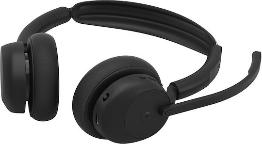 Evolve3 45 Stereo Link 390c MS Stand Wireless On Ear Multimedia Headsets with Microphone and Bluetooth Connection