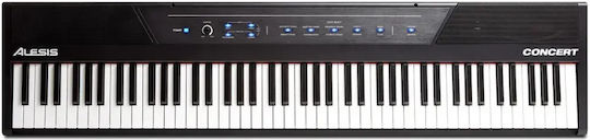 Alesis Ηλεκτρικό Stage Πιάνο Concert με 88 Ημιβαρυκεντρισμένα Πλήκτρα Ενσωματωμένα Ηχεία και Σύνδεση με Ακουστικά και Υπολογιστή Black