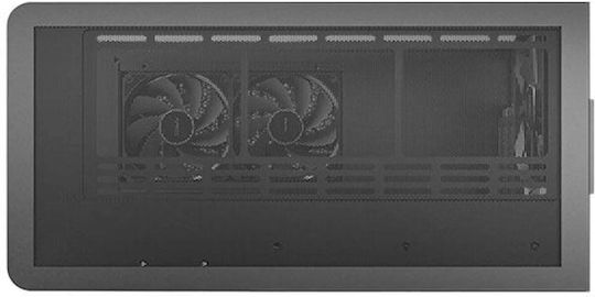 C6 Curve Gaming Midi Tower Κουτί Υπολογιστή με Πλαϊνό Παράθυρο και ARGB Φωτισμό Μαύρο