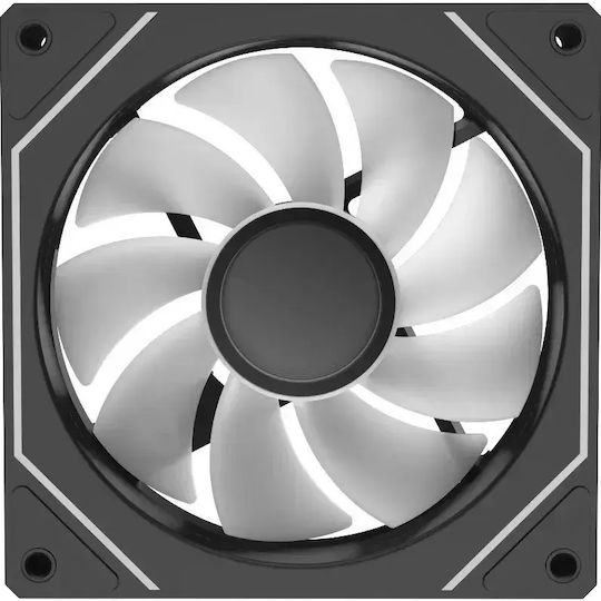 AG-REFLECTV3RVS-BK Reverse Blade Case Fan 25mm with ARGB Lighting