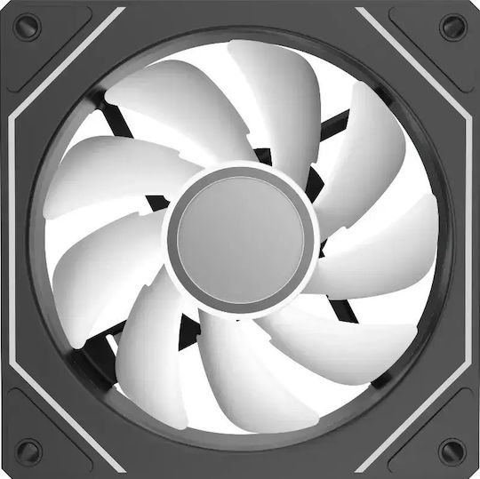 AG-REFLECTV3RVS-BK Reverse Blade Case Fan 25mm with ARGB Lighting