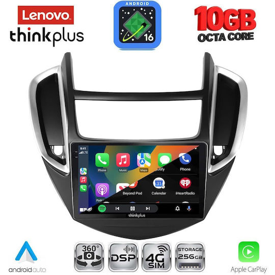 Lenovo Auto-Audiosystem für BMW X2 / X6 Chevrolet Trax 2014–2022 (Bluetooth/USB/WiFi/GPS/Apple CarPlay/Android Auto) mit 9"-Touchscreen