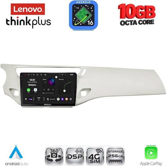 Lenovo Auto-Audiosystem für Citroën C3 / DS3 BMW X2 / X6 2009-2016 (Bluetooth/USB/WiFi/GPS/Apple CarPlay/Android Auto) mit 9-Zoll-Touchscreen