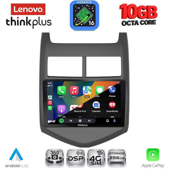 Lenovo Auto-Audiosystem für BMW X2 / X6 Chevrolet Aveo 2011–2014 (Bluetooth/USB/WiFi/GPS/Apple CarPlay/Android Auto) mit 9-Zoll-Touchscreen
