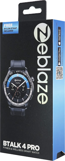 Zeblaze Btalk 4 Pro Smartwatch mit Herzfrequenzmesser (Schwarz)