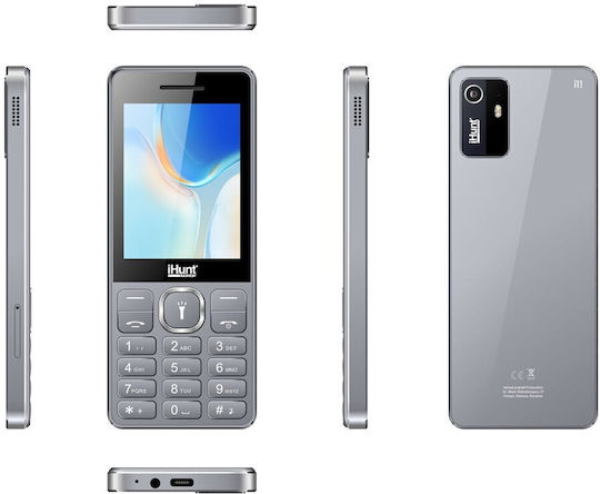 I11 Telefon cu Taste Dual SIM Argintiu