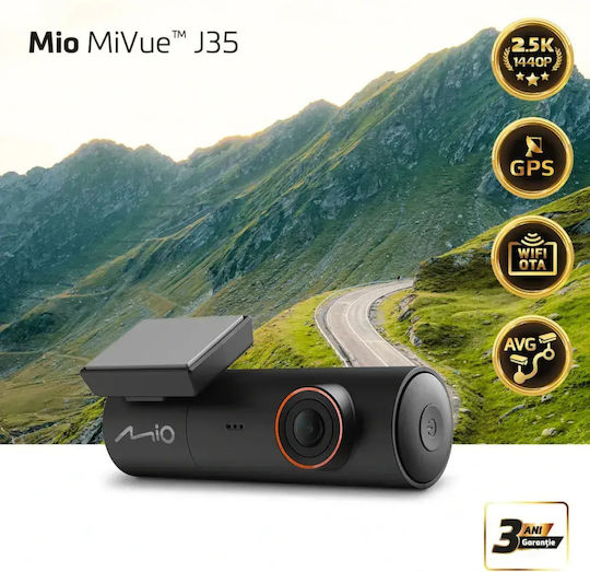 Mio Car Dash Camera Mio Mivue J35 WiFi 2.5K 2560*1440P GPS Night Vision