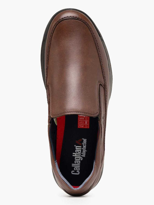 Herren-Loafers aus Leder in Braun