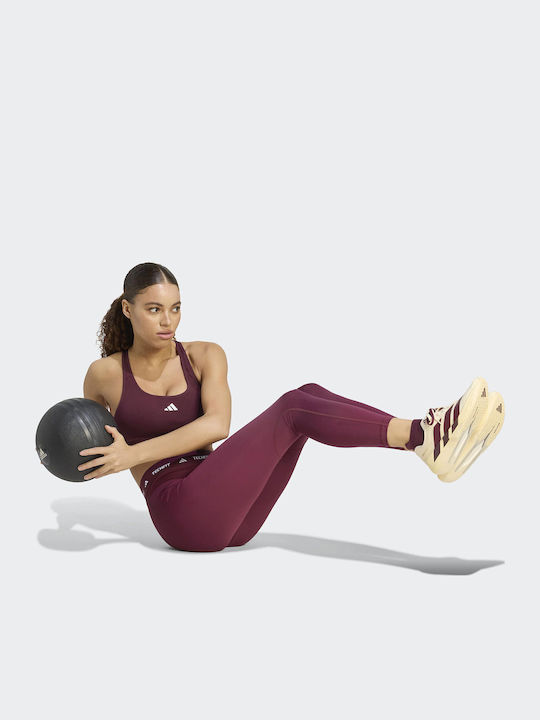 Techfit Γυναικείο Αθλητικό Μπουστάκι Κοκκινο με Αφαιρούμενη Ενίσχυση