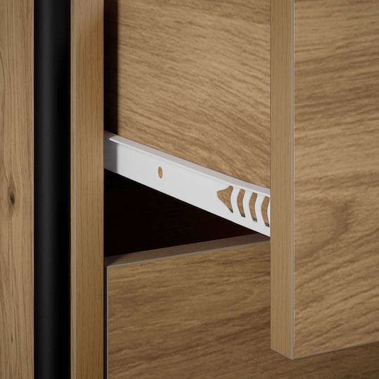 vidaXL Artisan Badezimmerschrank 40x36x109,5 cm Eiche