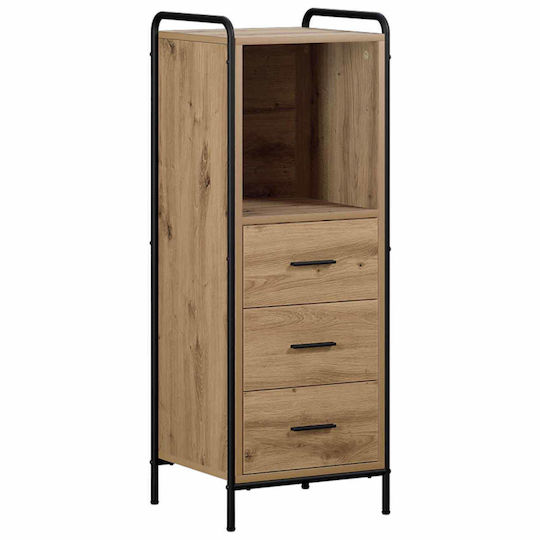 vidaXL Artisan Badezimmerschrank 40x36x109,5 cm Eiche