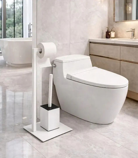 Set Accesorii Baie Inox Alb