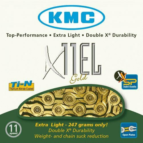 KMC Chain X11 El 11-Speed Gold Bicycle Chain