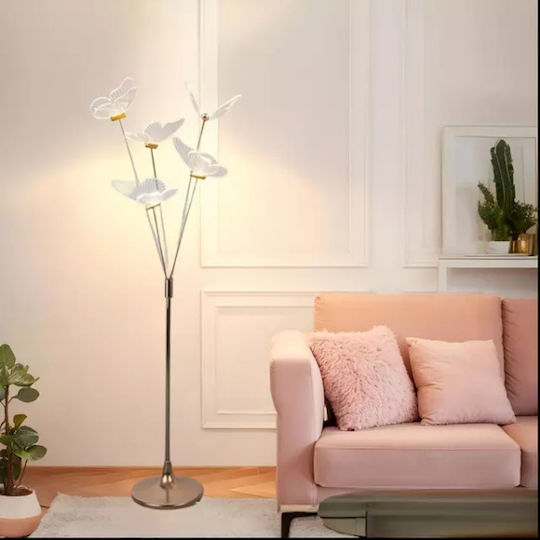 LED Floor Lamp H140cm Gold