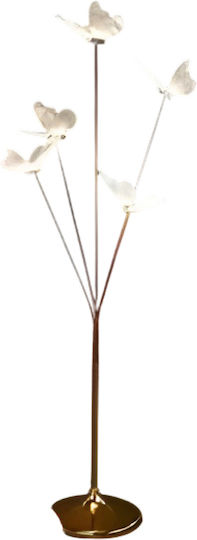 LED Floor Lamp H140cm Gold