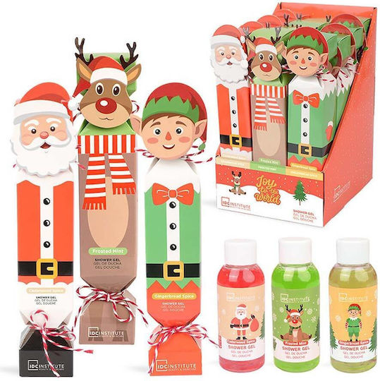 IDC Institute Christmas Deer Frosted Mint Toning Shower Gel with Mint Scent for Men