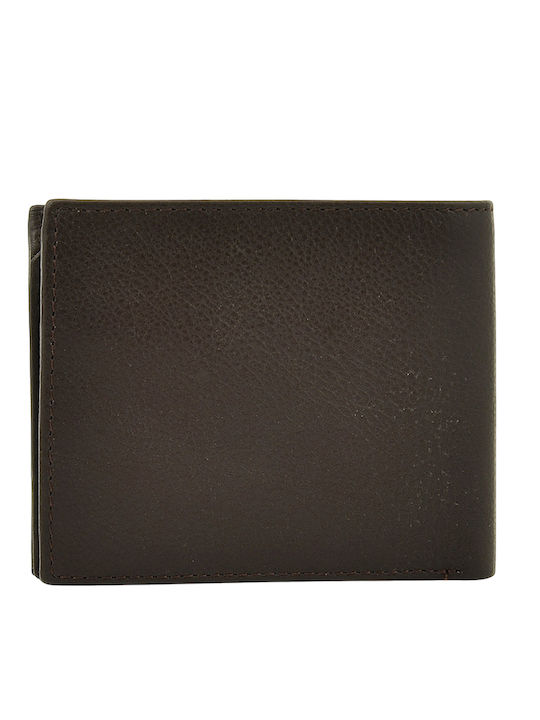 Braune Herrenlederbrieftasche mit RFID