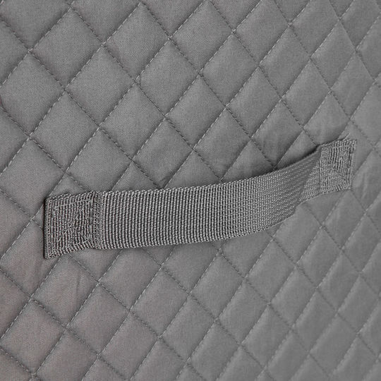 Relaxdays Cutie de Depozitare din Material Textil cu Capac Gri