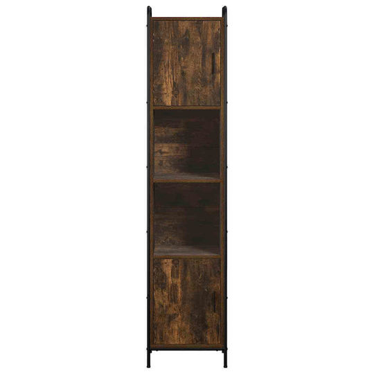 vidaXL vidaXL Bad-Hochschrank Wandmontage B46 × T36 × H181 cm Schwarz