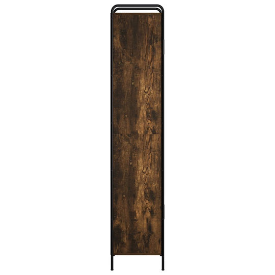 vidaXL vidaXL Bad-Hochschrank Wandmontage B46 × T36 × H181 cm Schwarz