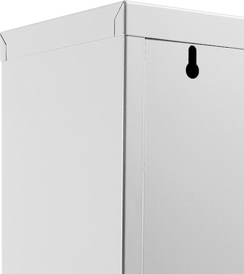 Метална Бяла 50x15x103см Метална Бяла 50x15x103см