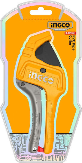 Ingco Manual Pipe Cutter with Maximum Diameter of 218 mm for Plastic / PEX / Iron / Steel / Aluminum HPC3142