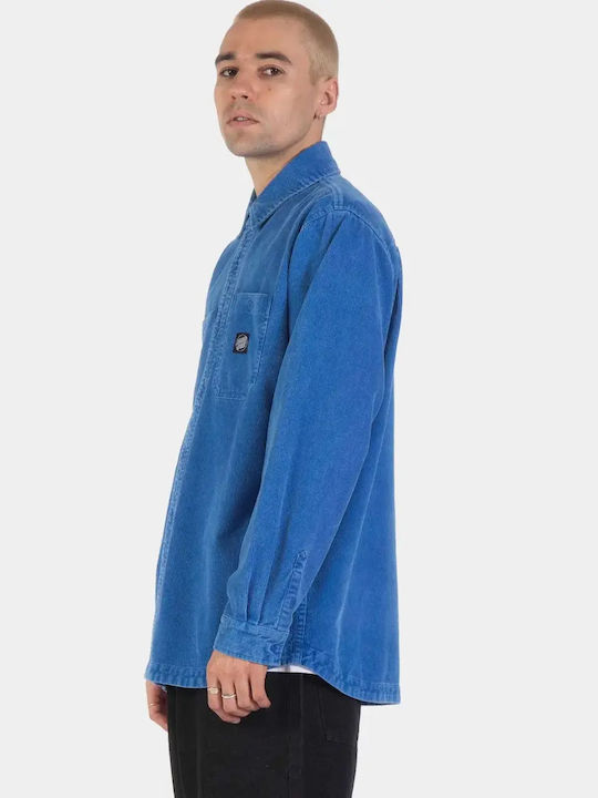 Long Sleeve Corduroy Shirt Sapphire