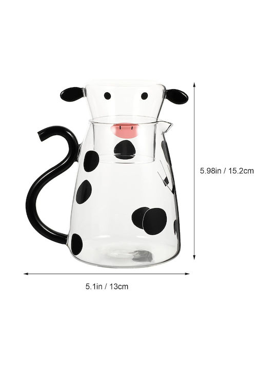 Jug Carafe Κανάτα Σερβιρίσματος με Ποτήρια Γυάλινη 550ml